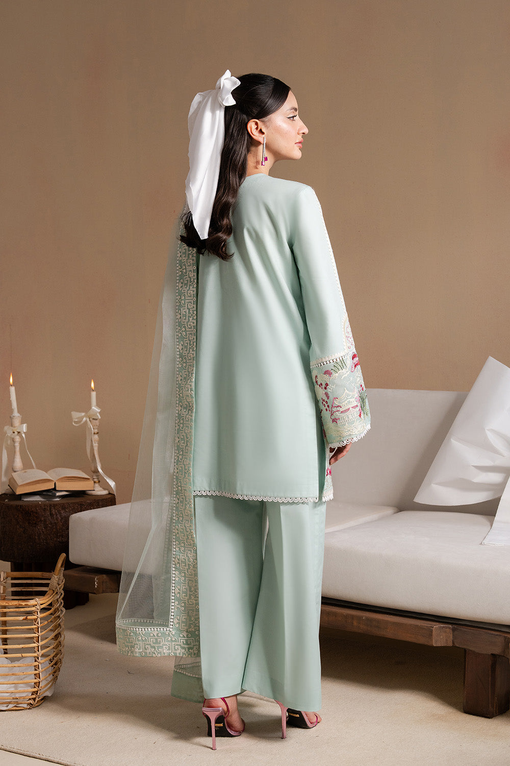 Maryum N Maria | Belle Pret | KAIRELLE - MS50167 S Ice Blue Organza