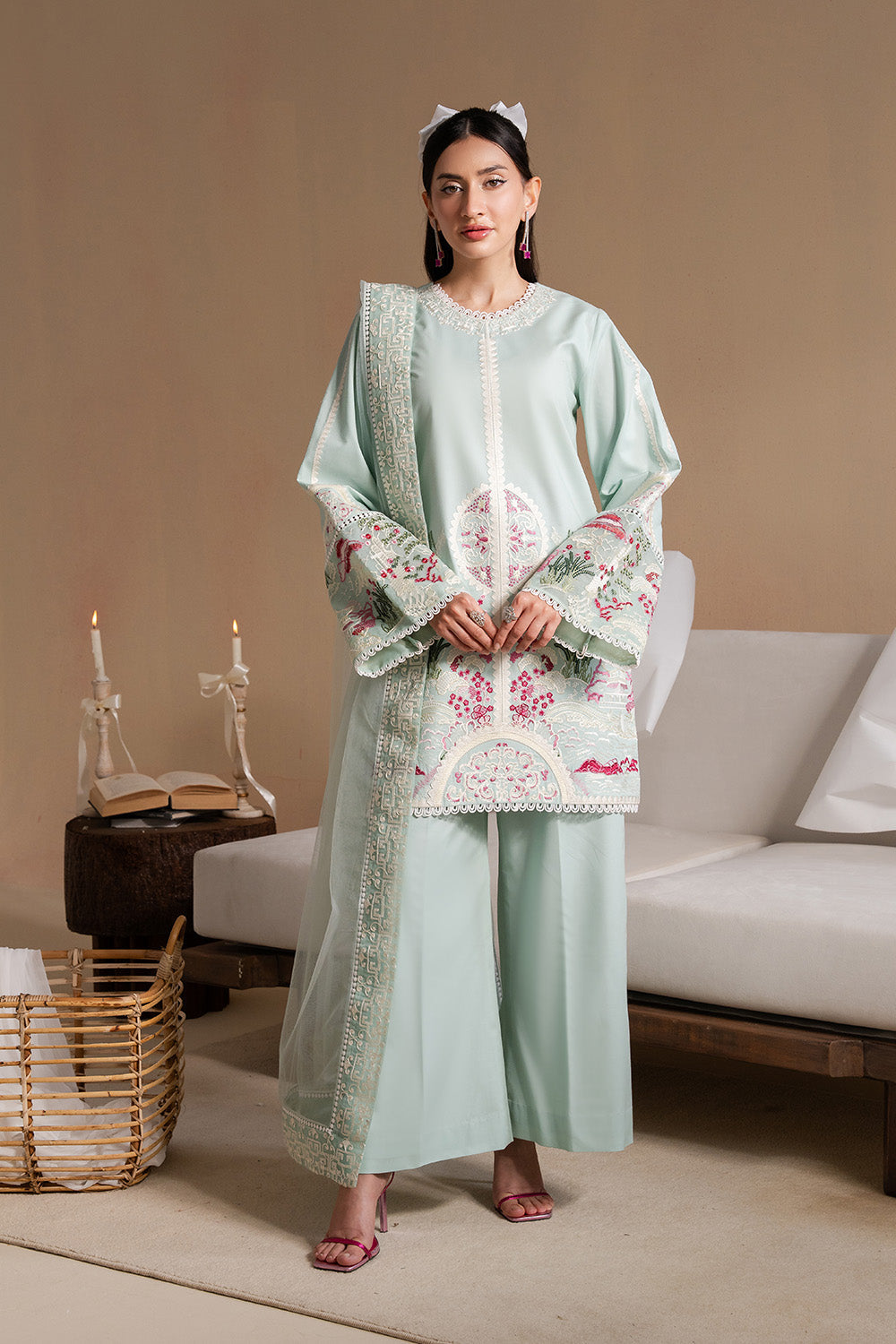 Maryum N Maria | Belle Pret | KAIRELLE - MS50167 S Ice Blue Organza
