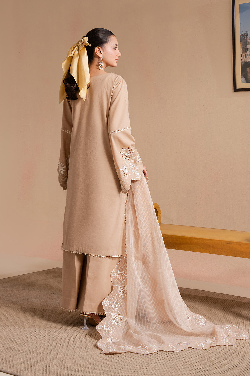 Maryum N Maria | Belle Pret | VEYRON - MS50171 S Beige Lawn