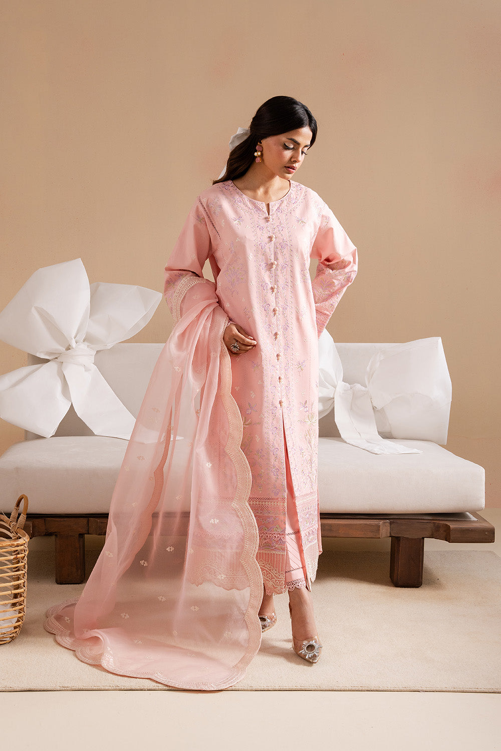 Maryum N Maria | Belle Pret | NAZELLE - MS50172 S Pink Organza