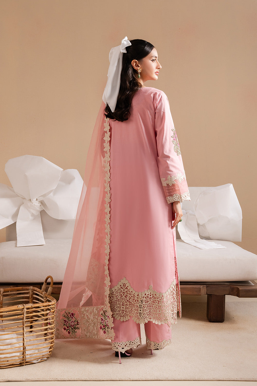 Maryum N Maria | Belle Pret | ZYPHORA - MS50173 S Salmon Pink Organza