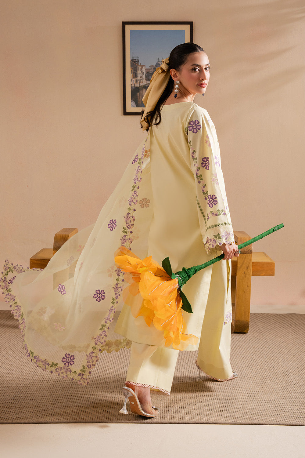 Maryum N Maria | Belle Pret | LUSH - MS50175 S Cream Organza
