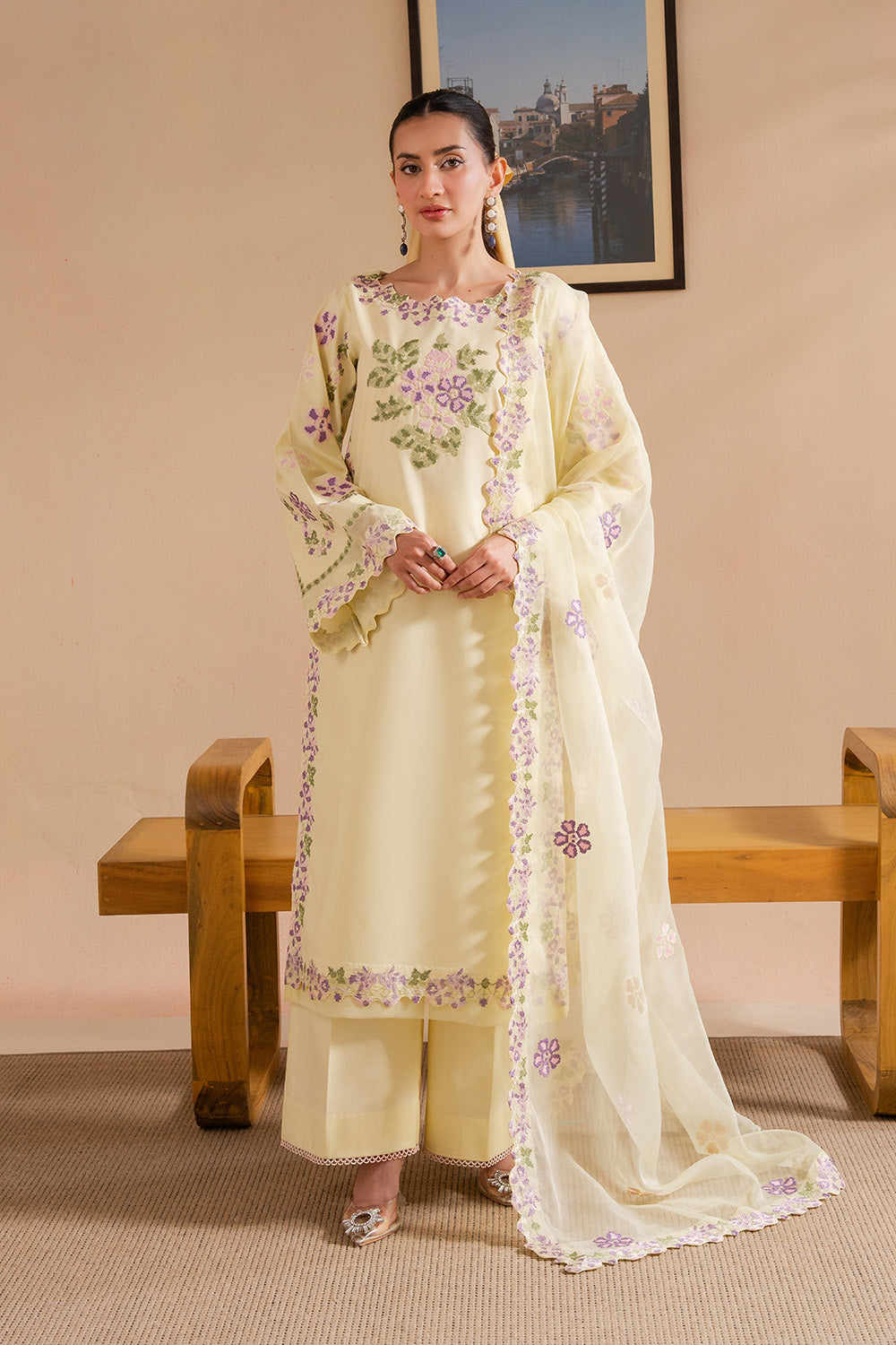 Maryum N Maria | Belle Pret | LUSH - MS50175 S Cream Organza