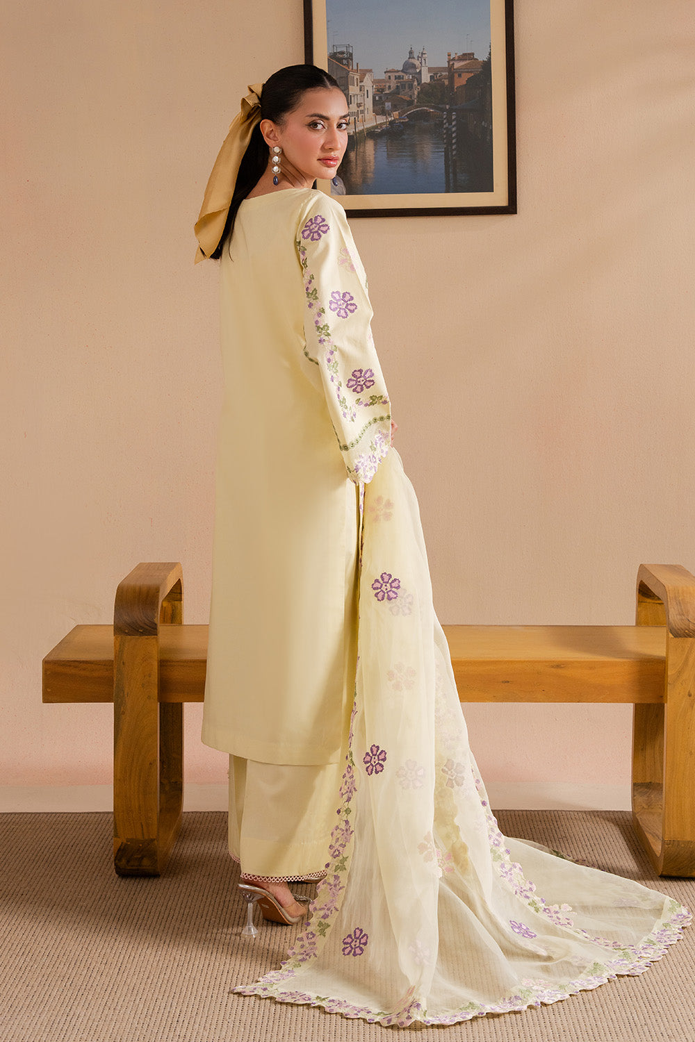 Maryum N Maria | Belle Pret | LUSH - MS50175 L Cream Organza