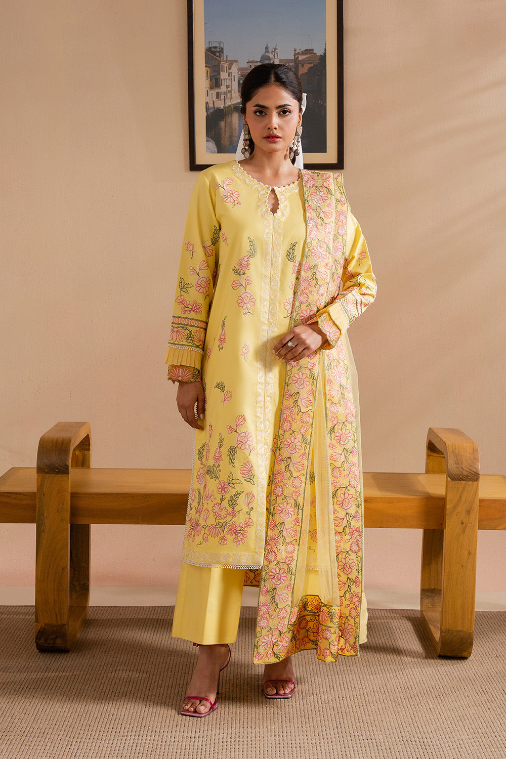 Maryum N Maria | Belle Pret | BERSHKA - MS50176 S Yellow Organza