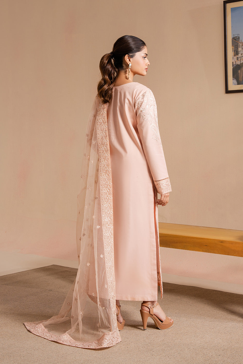 Maryum N Maria | Belle Pret | BELLA - MS50180 S Tea Pink Organza