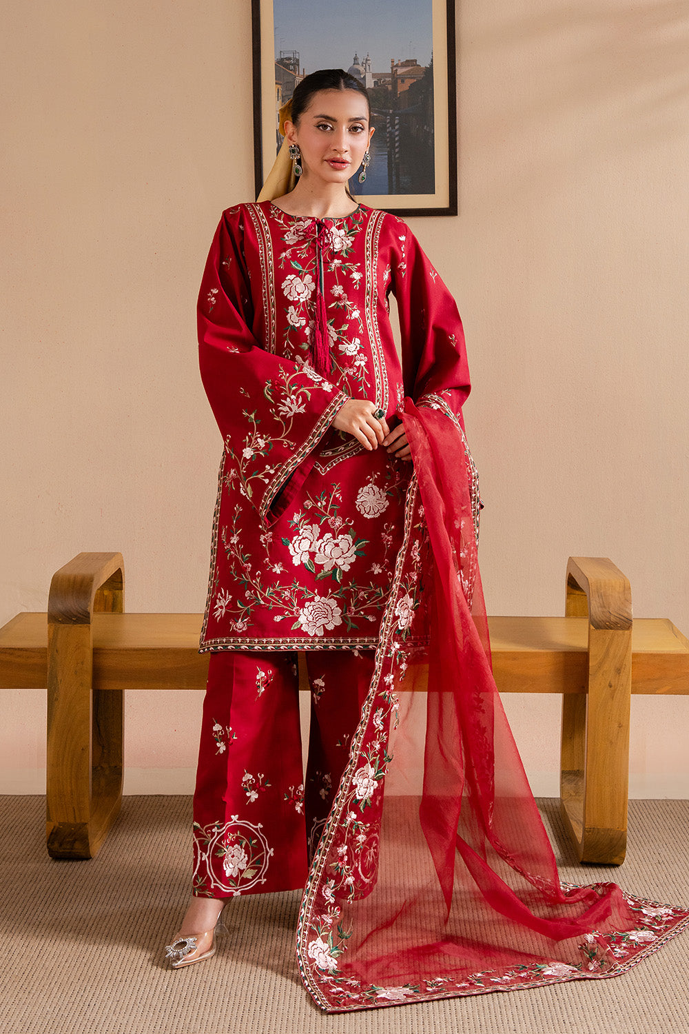 Maryum N Maria | Belle Pret | SENNA - MS50238 S Red Organza