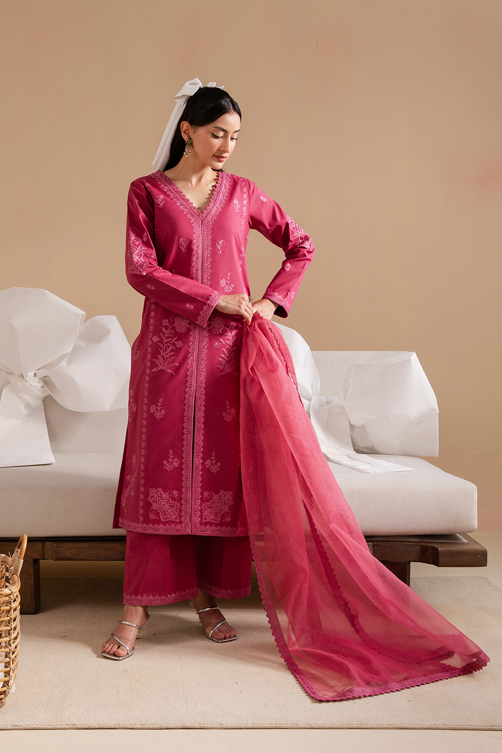 Maryum N Maria | Belle Pret | GIGI - MS50239 S Carrot Pink Organza