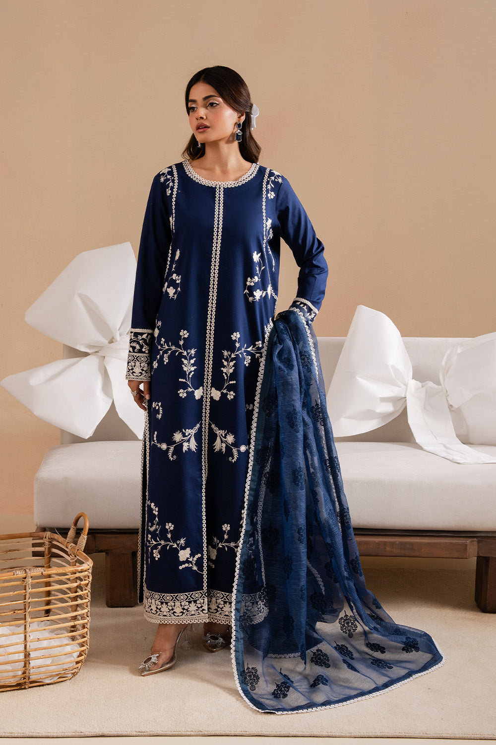 Maryum N Maria | Belle Pret | ASPEN - MS50240 S Blue Organza