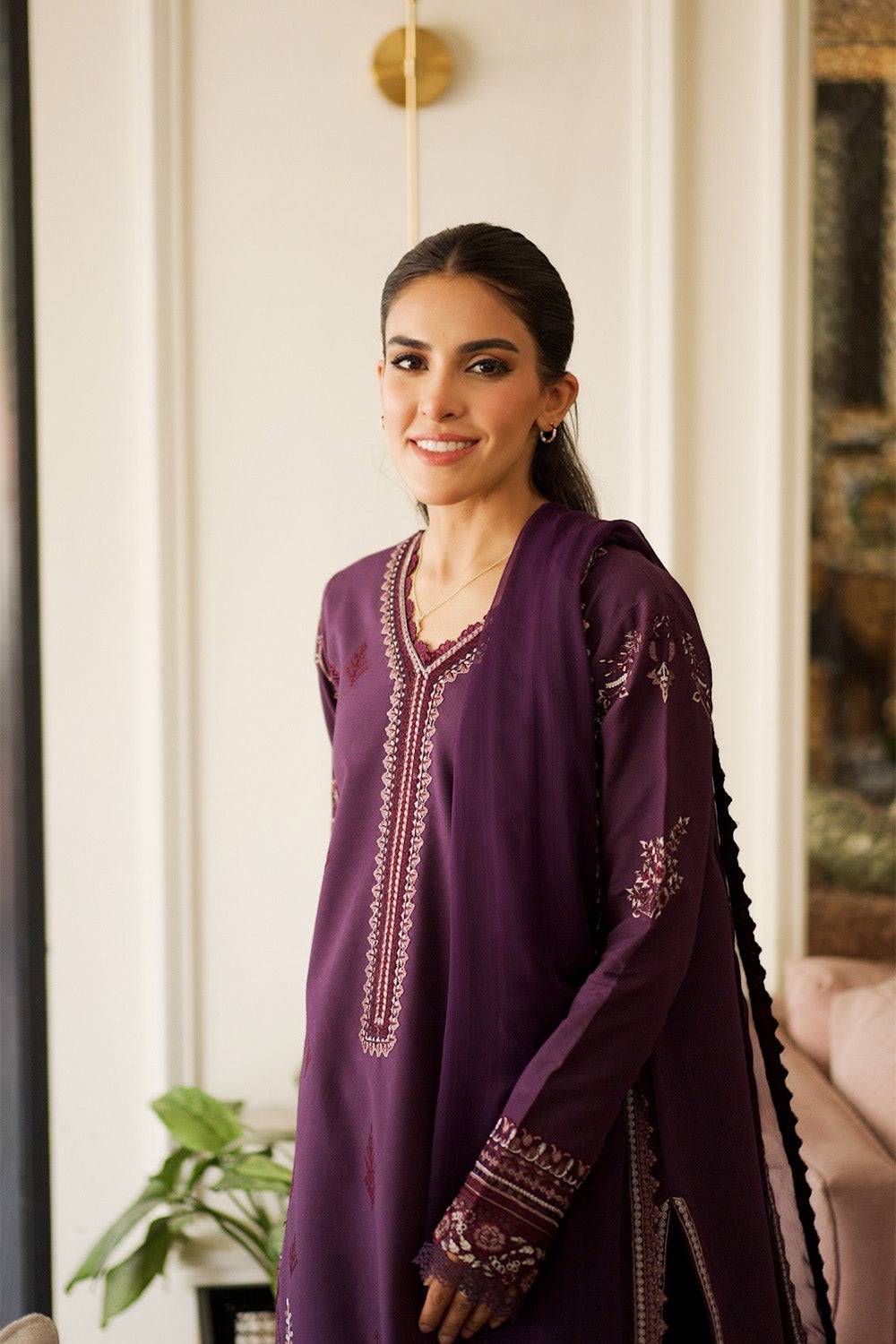 Maryum N Maria | Elara 25 | FAWN - MS50361 - Pakistani Designer Dress - by Maryum N Maria | Type: Ladies Clothes - 100% Original at Saira Sultan
