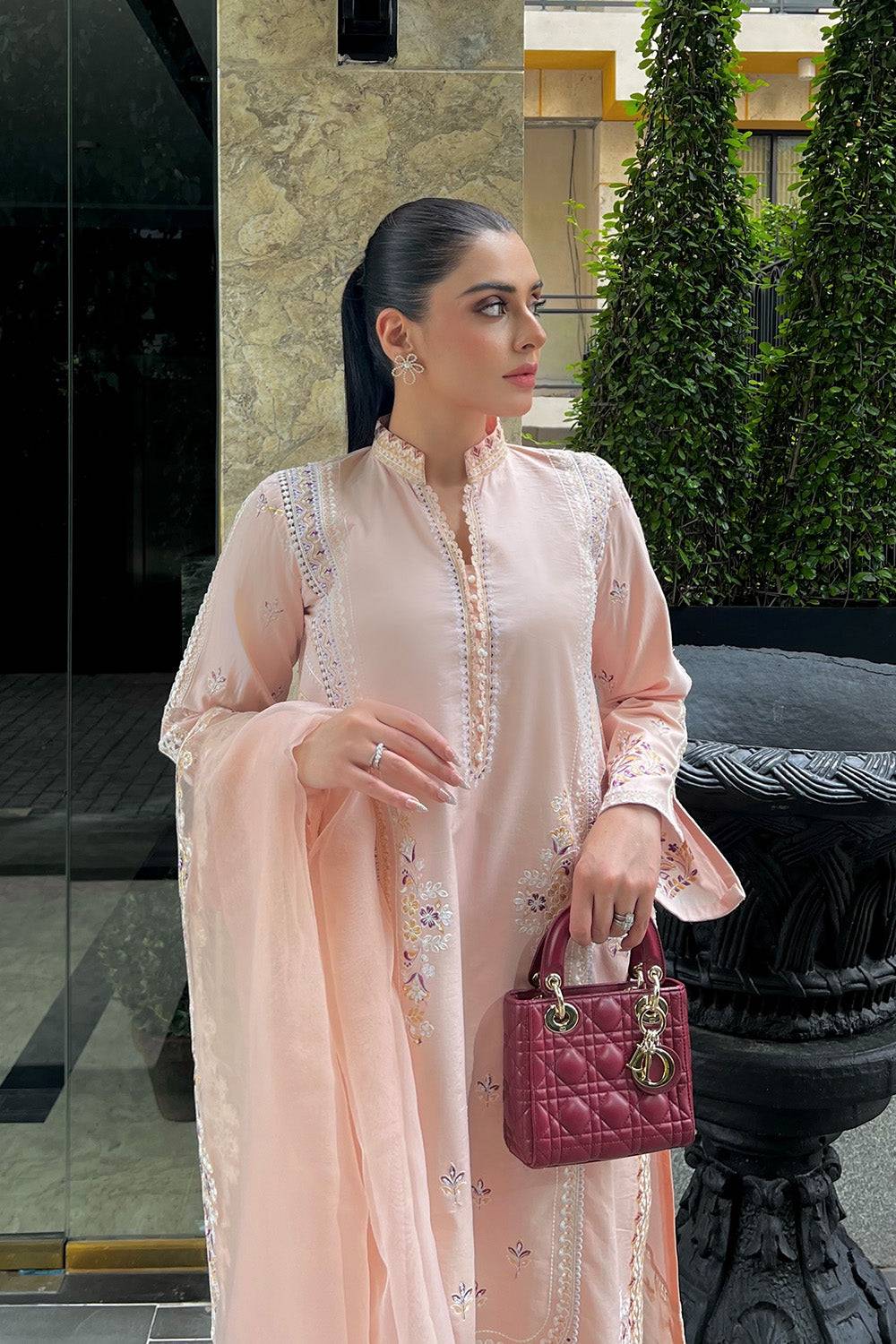 Maryum N Maria | Elara 25 | TROPICAL BUD - MS50363 - Pakistani Designer Dress - by Maryum N Maria | Type: Ladies Clothes - 100% Original at Saira Sultan