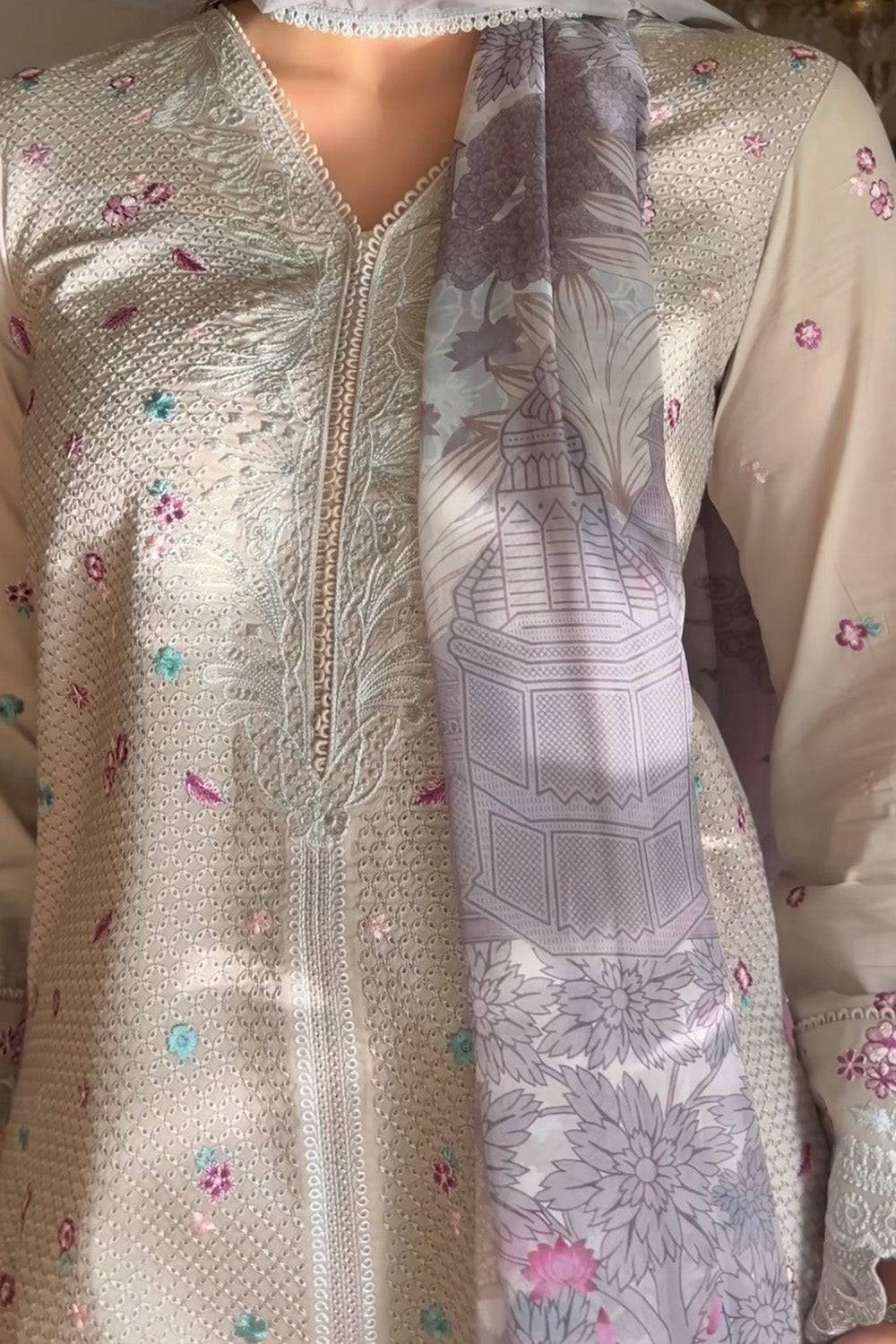 Maryum N Maria | Elara 25 |VOILET - MS50368 - Pakistani Designer Dress - by Maryum N Maria | Type: Ladies Clothes - 100% Original at Saira Sultan