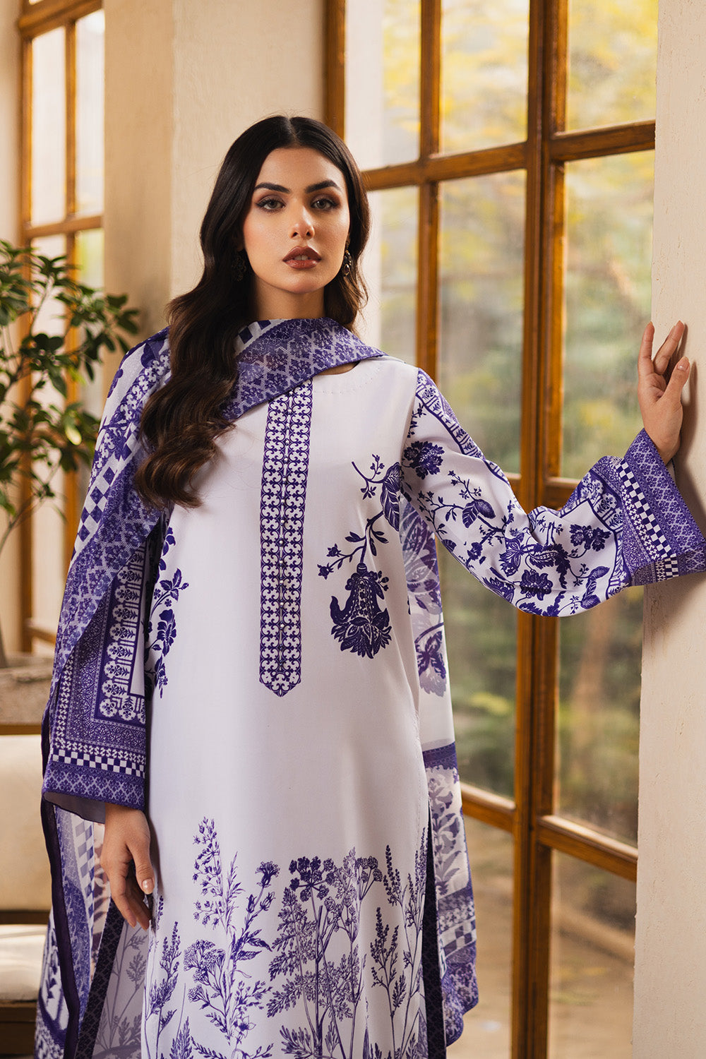 Maryum N Maria | Ceil 25 | ARYANA M Light Gray Silk