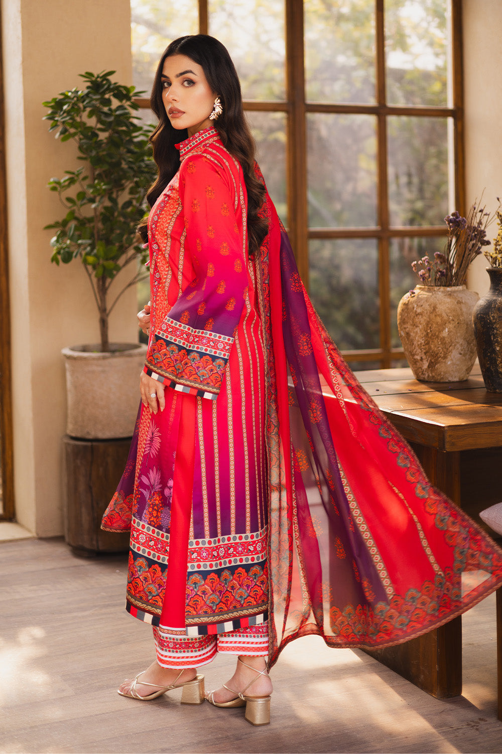 Maryum N Maria | Ceil 25 | AUSET M Pinkish Orange Silk