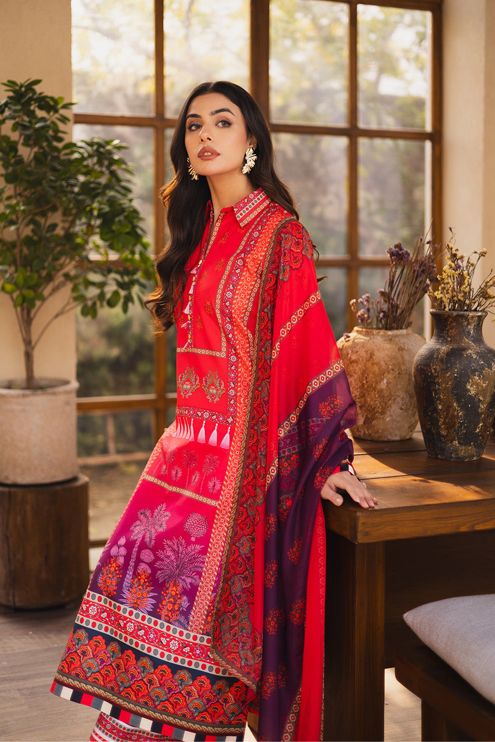 Maryum N Maria | Ceil 25 | AUSET XS Pinkish Orange Silk