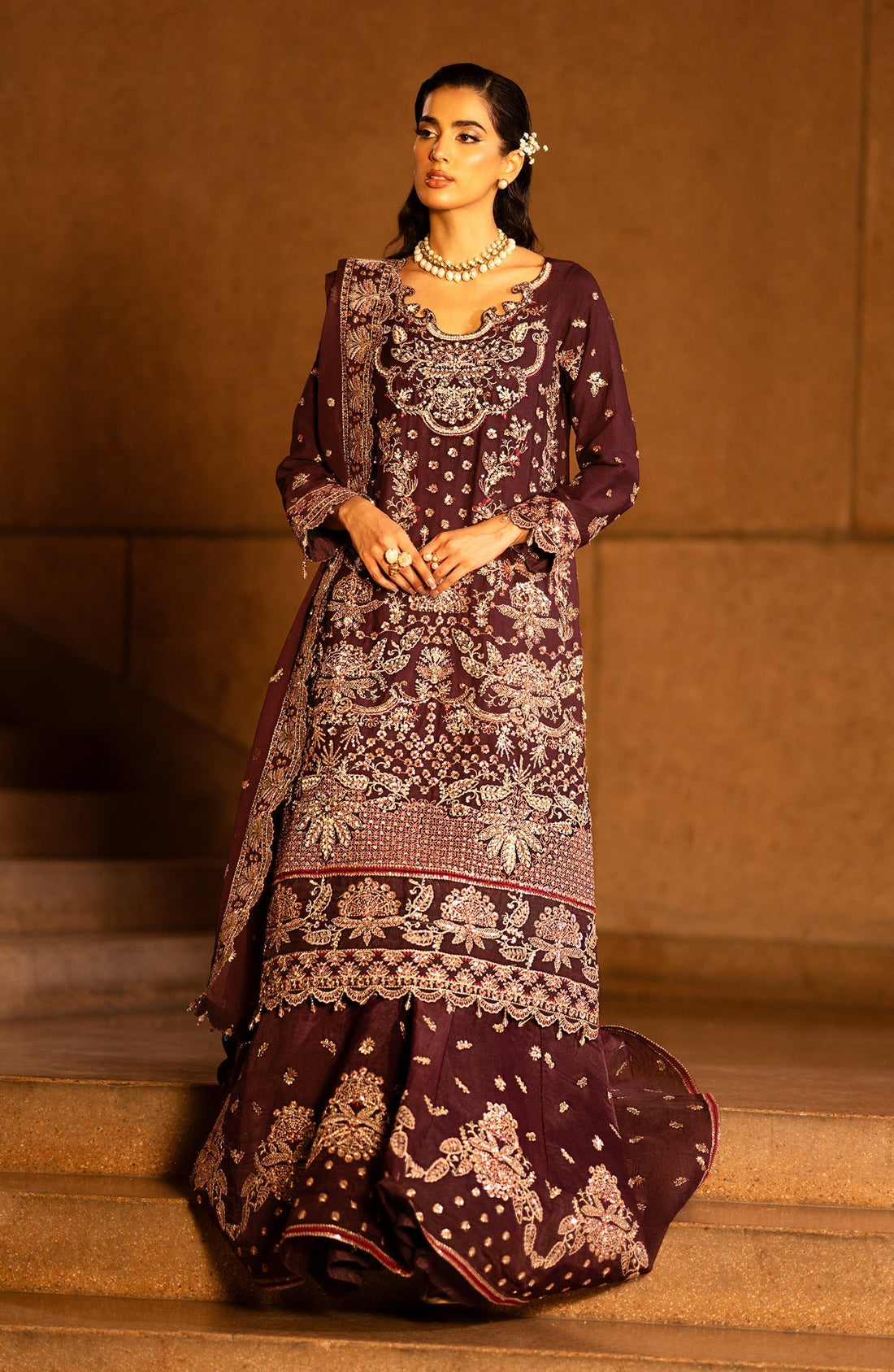 Emaan Adeel | Casabella Wedding Formals | ADIBA - Pakistani Designer Dress - by Emaan Adeel | Type: Ladies Clothes - 100% Original at Saira Sultan