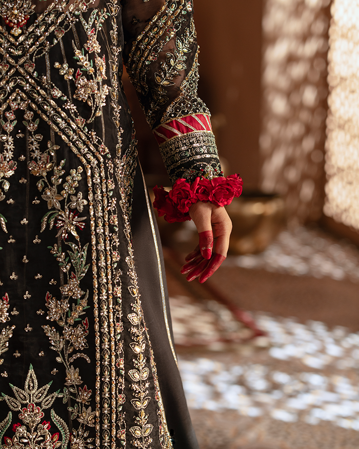 Zevk | Mughal Raniya | Chand Begum L Black Organza