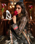 Zevk | Mughal Raniya | Chand Begum M Black Organza