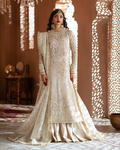 Zevk | Mughal Raniya | Ruhaani Begum XS Off White Organza