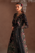 Emaan Adeel | Selene Formals | AMARAE L Black Korean Raw Silk