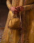 Zevk | Mughal Raniya | Bano Rani M Mustard Yellow Organza