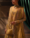Zevk | Mughal Raniya | Bano Rani XL Mustard Yellow Organza