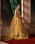 Zevk | Mughal Raniya | Bano Rani L Mustard Yellow Organza