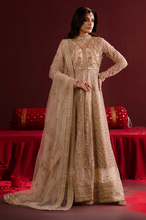 Emaan Adeel | Nooresha Formals 25 | Safira XS Off White Net