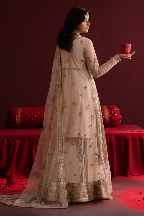 Emaan Adeel | Nooresha Formals 25 | Safira XS Off White Net