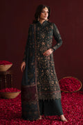 Emaan Adeel | Nooresha Formals 25 | Kavya XS Deep Green Chiffon