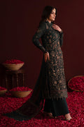 Emaan Adeel | Nooresha Formals 25 | Kavya XL Deep Green Chiffon
