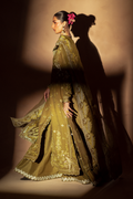 Emaan Adeel | Selene Formals | AURELIA XL Mustard Korean Raw Silk
