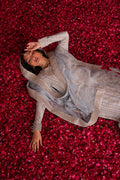 Emaan Adeel | Nooresha Formals 25 | Sahira Custom Size Lilac Chiffon