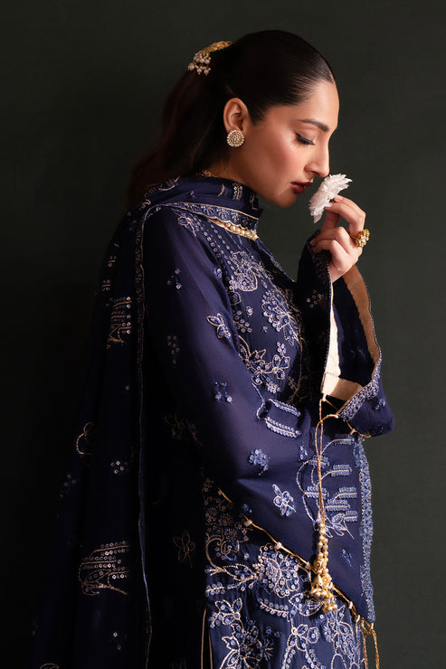 Emaan Adeel | Nooresha Formals 25 | Zarifa M Navy Chiffon