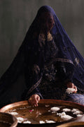 Emaan Adeel | Nooresha Formals 25 | Zarifa Custom Size Navy Chiffon