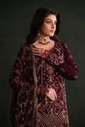 Emaan Adeel | Nooresha Formals 25 | Jenan L Dark Plum Chiffon
