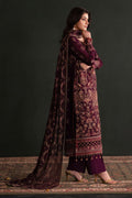Emaan Adeel | Nooresha Formals 25 | Jenan XL Dark Plum Chiffon
