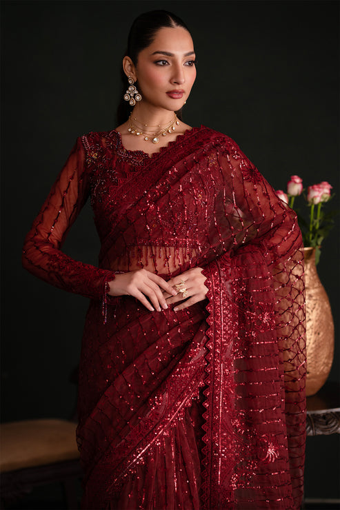 Emaan Adeel | Nooresha Formals 25 | Lalish M Red Net