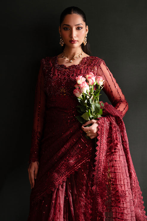 Emaan Adeel | Nooresha Formals 25 | Lalish L Red Net