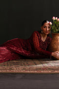 Emaan Adeel | Nooresha Formals 25 | Lalish Custom Size Red Net