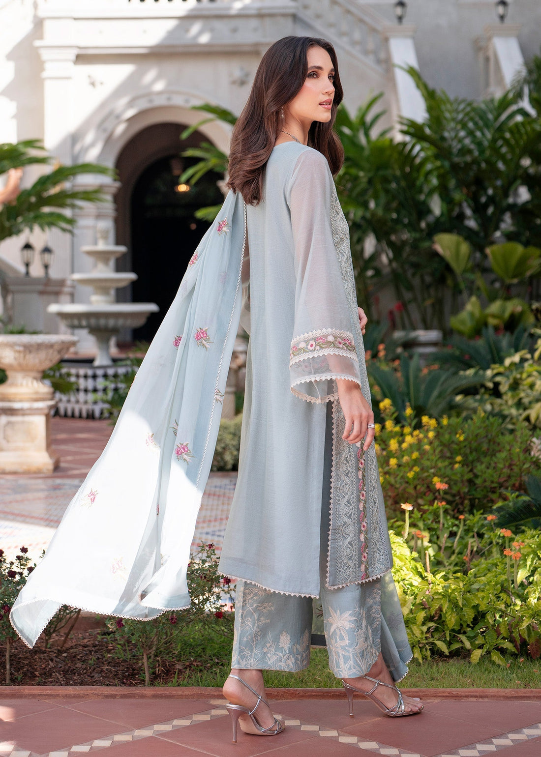 Mehak Yaqoob | Marvi Festives | Nova XS Poly Cotton Slub Sky Blue