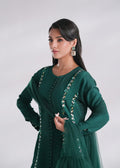 Mehak Yaqoob | Enchante The Luxe Edit | Jade L Emerald Green Korean Silk