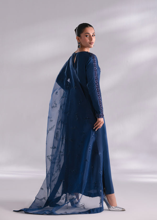 Mehak Yaqoob | Enchante The Luxe Edit | Sapphire XS Royal Blue Silk