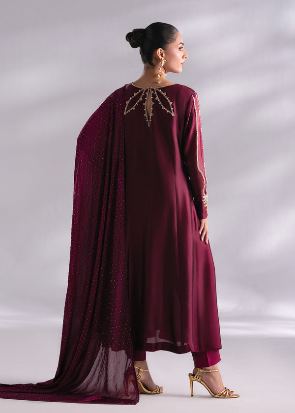 Mehak Yaqoob | Enchante The Luxe Edit | Garnet XS Magenta Pure Sheesha Silk
