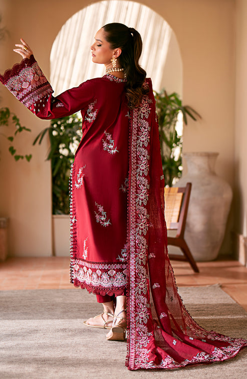 Emaan Adeel | Navaeh Luxury Pret | CERISE - Pakistani Designer Dress - by Emaan Adeel | Type: Luxury - 100% Original at Saira Sultan