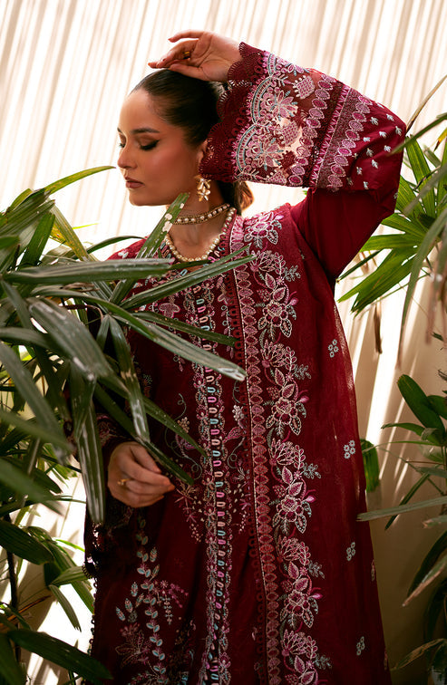 Emaan Adeel | Navaeh Luxury Pret | CERISE - Pakistani Designer Dress - by Emaan Adeel | Type: Luxury - 100% Original at Saira Sultan