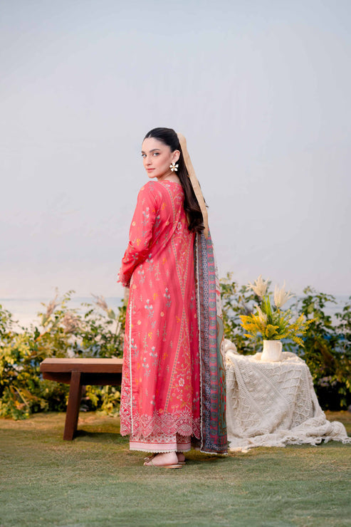 Aabyaan | Shezlin Chikankari Ramadan Edit 25 | MIRAN (AR-07) XS Carrot Pink Lawn