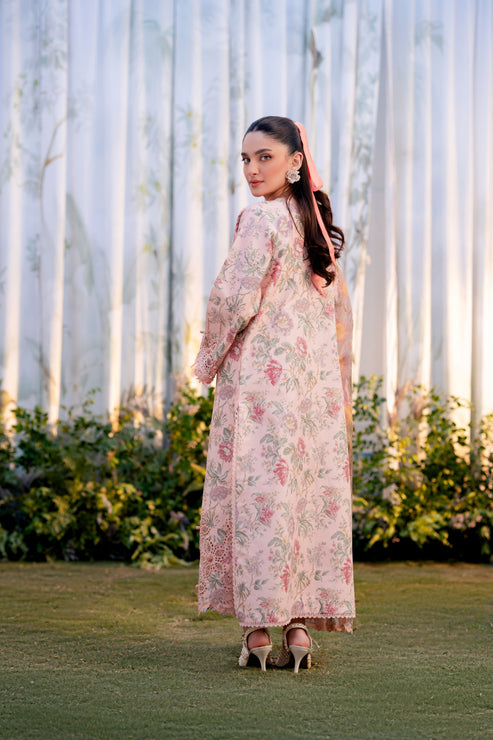 Aabyaan | Shezlin Chikankari Ramadan Edit 25 | CEREN (AR-09) XS Pink Lawn