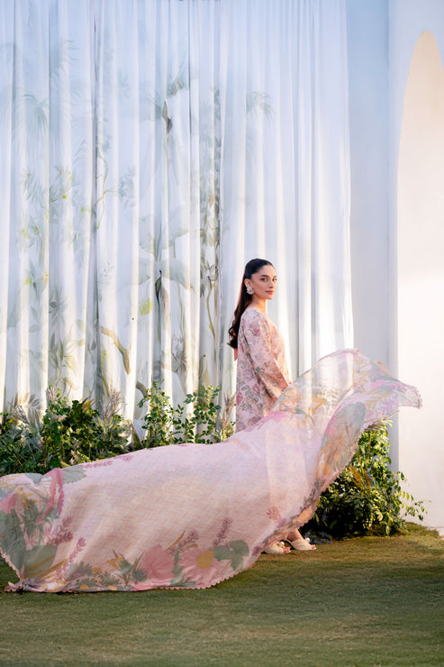 Aabyaan | Shezlin Chikankari Ramadan Edit 25 | CEREN (AR-09) L Pink Lawn