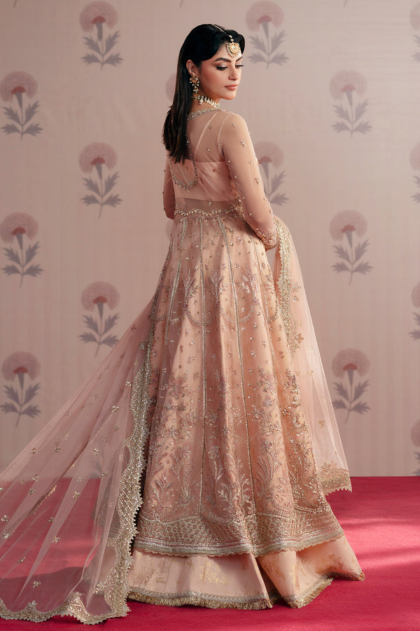 Zarposh | Maharani Wedding Collection | Dilara XS Peach Net